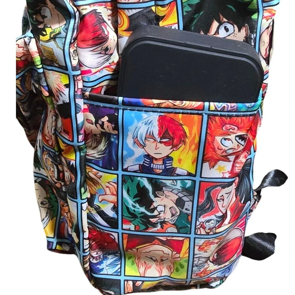 Great strong big Anime Backpack My Hero Academia Characters Print School Bag